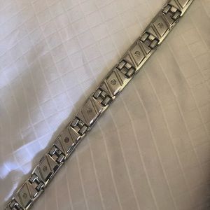 Sterling Silver Bracelet with diamonds